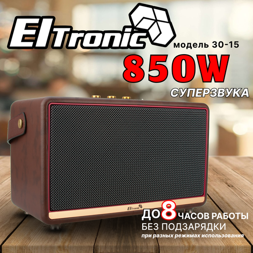 Колонка ELTRONIC MONSTER BOX 850 (30-15) TWS (коричневый)