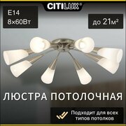 Citilux Фокус CL103181 Люстра потолочная Матовый Хром