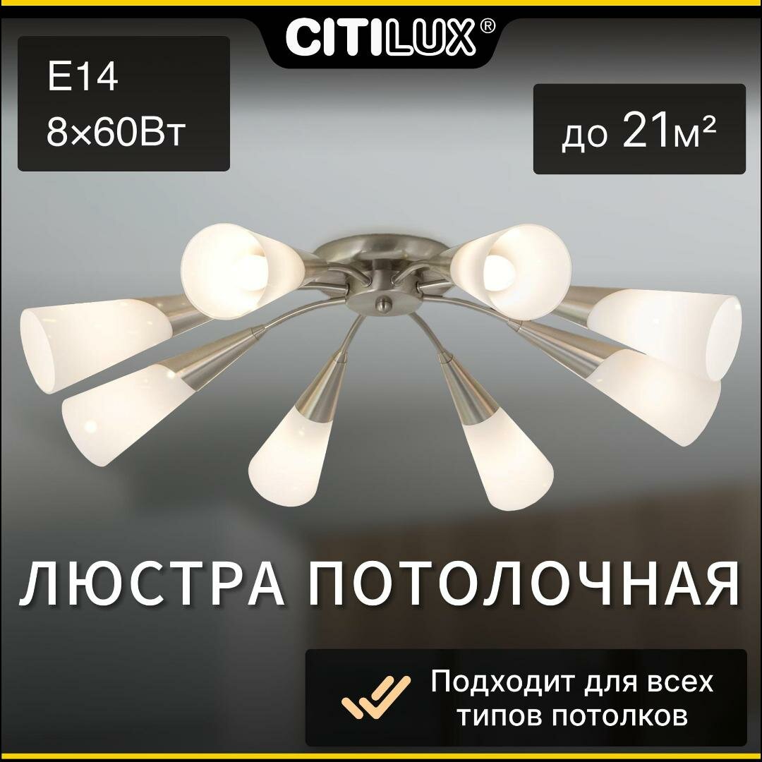 Люстра Citilux Фокус CL103181 E14