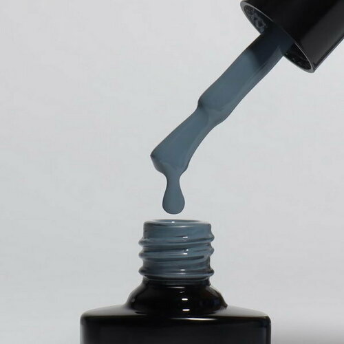 Гель лак для ногтей DELICATE NUDE, 3-х фазный, 8 мл, LED/UV, цвет графит