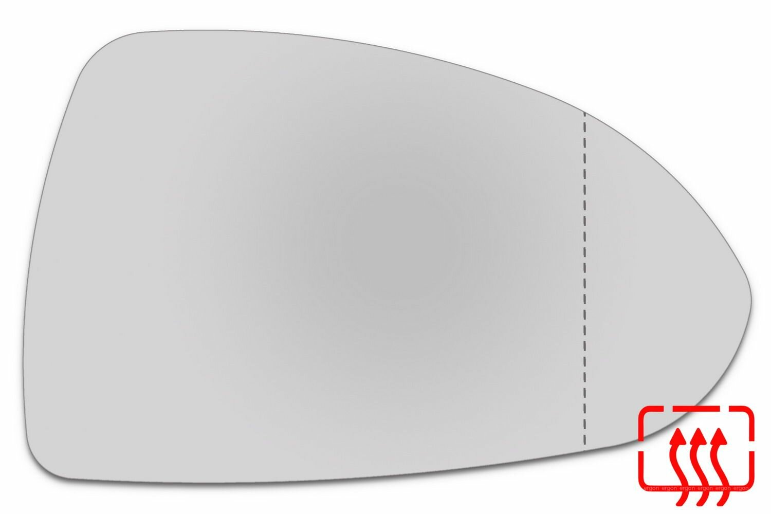 Элемент зеркала OPEL Corsa D c 2006 по 2014 правый асферический c обогревом 70330600