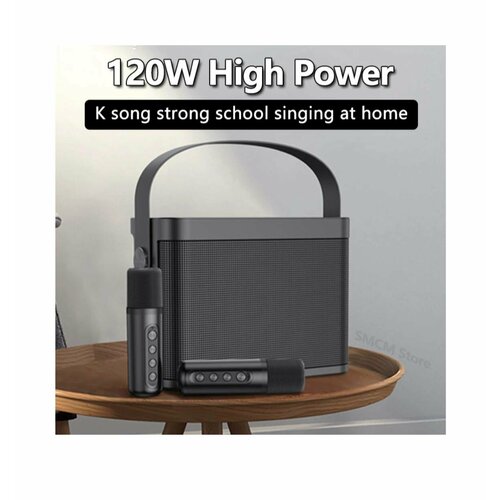 Портативная беспроводная колонка Soundbox мини колонка с 2 микрофонами караоке музыкальный плеер с поддержкой TF-карты Bluetooth динамик AUX 500000₽