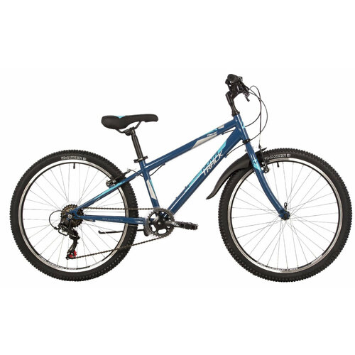 фото Подростковый велосипед novatrack racer 24" (2023) 14" синий (135-155 см)
