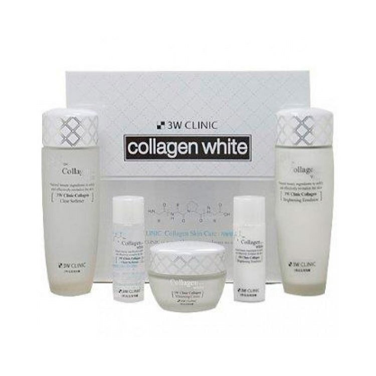 Набор уходовой косметики с коллагеном COLLAGEN WHITENING SKIN CARE 3 ITEMS SET