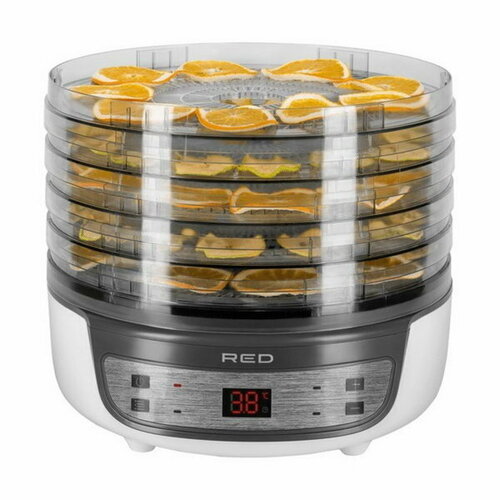 Сушилка для овощей и фруктов RFD-0122 500 Вт 5 ярусов чёрно-белая 1221500₽