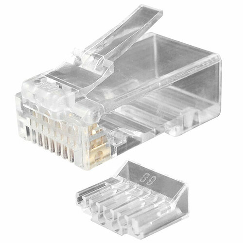 Коннектор RJ-45 Hyperline (PLUG-8P8C-UV-C6-100)