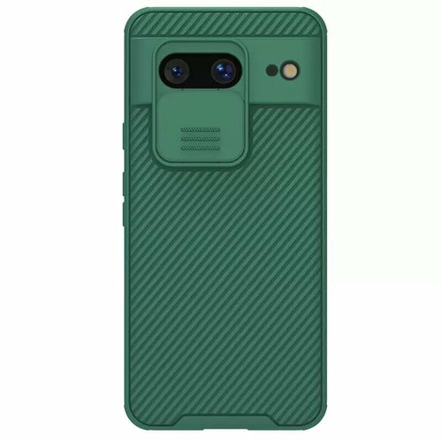 Противоударный чехол с защитой камеры Nillkin CamShield Pro Case для Google Pixel 8, зеленый