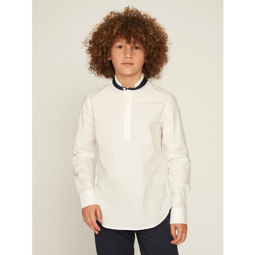 Рубашка Y-CLU', размер 128, белый рубашка y clu размер 128 бежевый