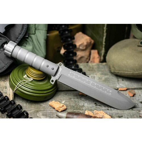 Нож выживания Survivalist X D2 TacWash Grey