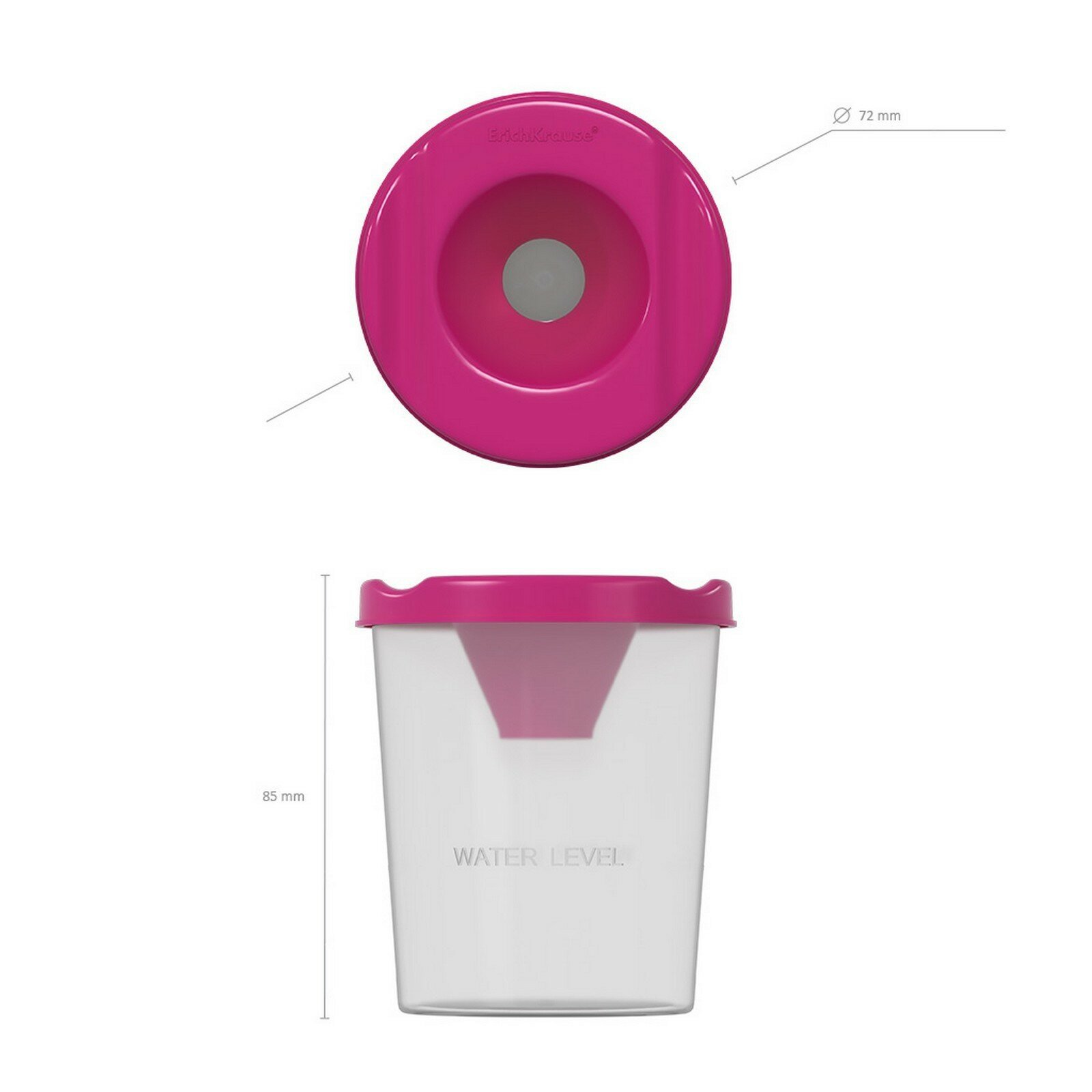 Стакан-непроливайка Neon Solid, розовый