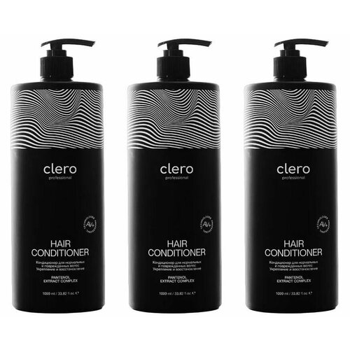 Clero proffesional Кондиционер для волос Global Chemical, 1000 мл, 3 шт