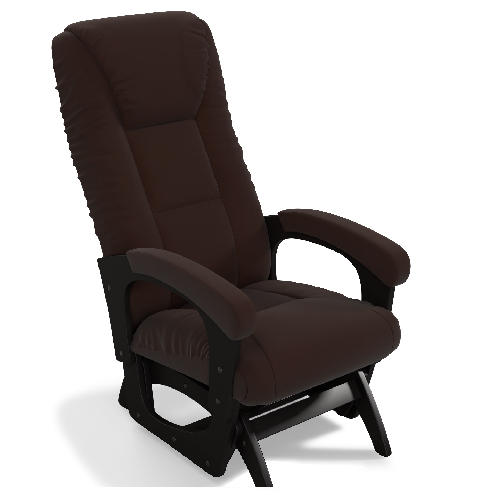 фото Кресло-глайдер КемпингГрупп Леон (Ткань) Шоколад