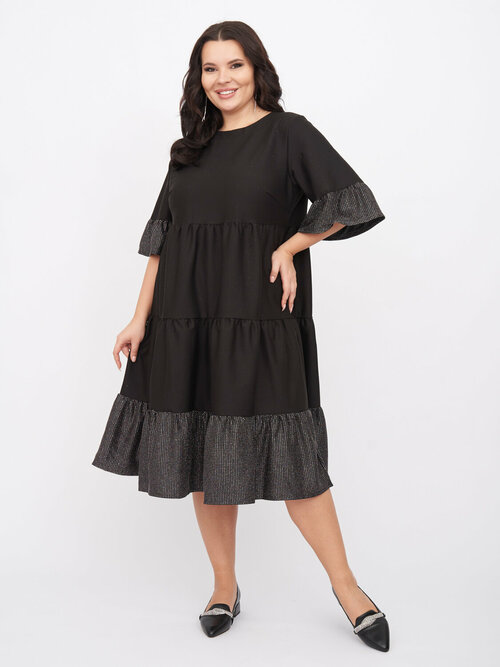 Платье ZORY, размер 60-62, черный