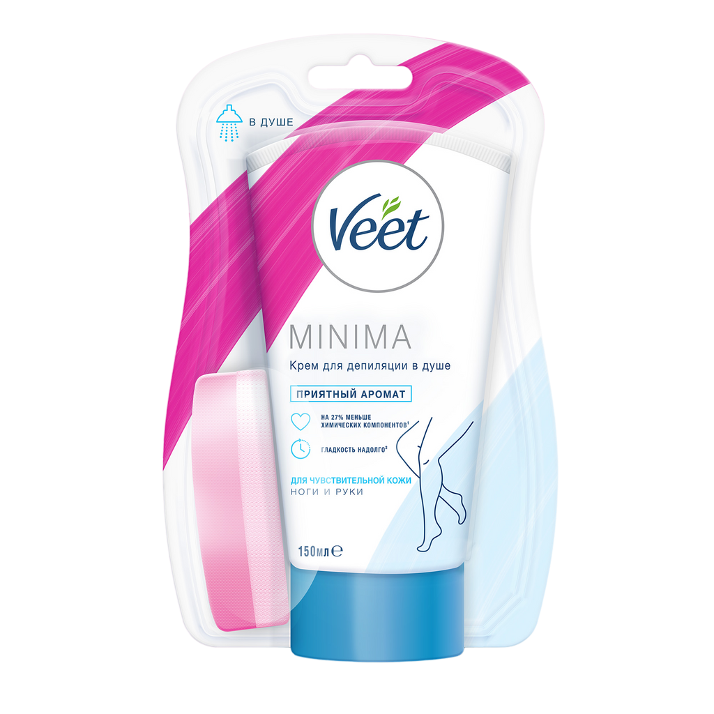 Veet Minima крем для депиляции в душе для чувствительной кожи 150 мл