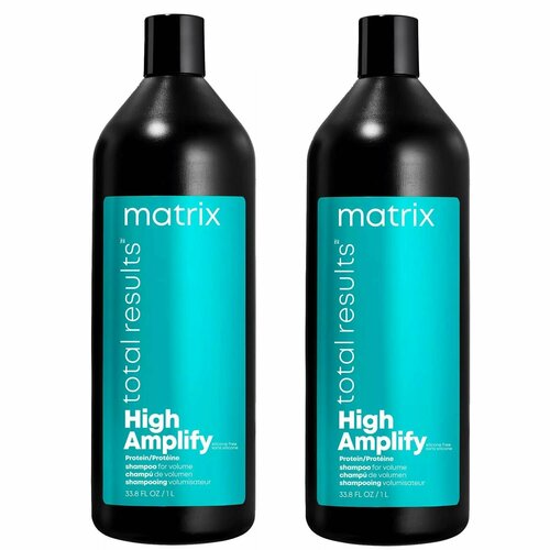 Matrix Шампунь с протеинами Total results, High Amplify, 2 х 1000 мл кондиционер для объема тонких волос с протеинами 1000 мл matrix total results high amplify conditioner 1000 мл