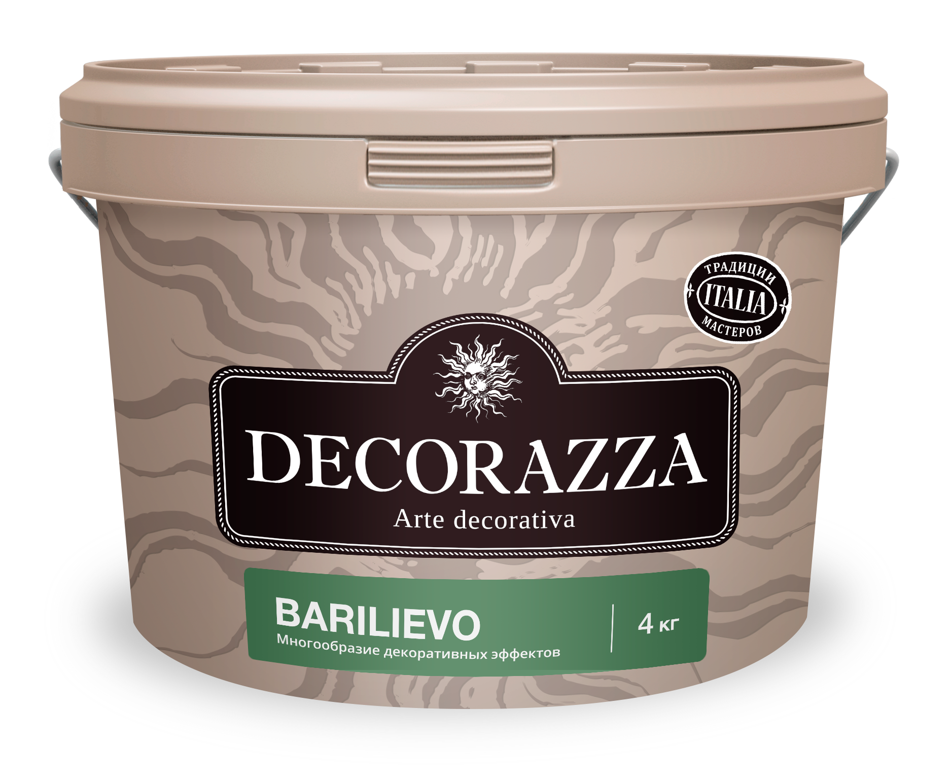 Декоративная штукатурка эффект ткани Decorazza Barilievo BL 001, 4 кг