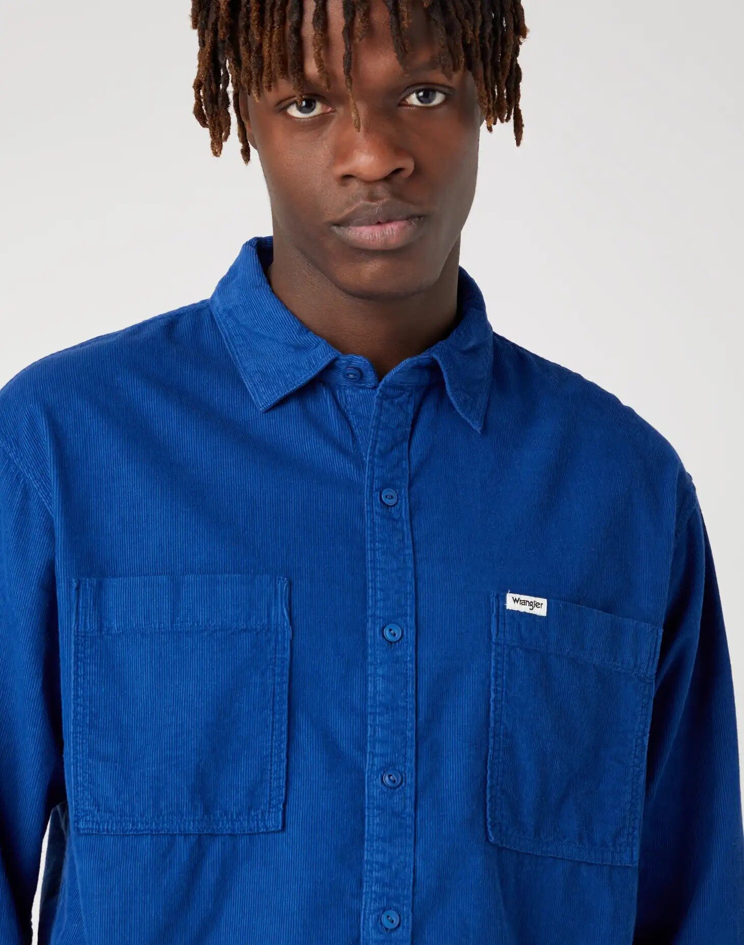 Рубашка Wrangler, размер M, синий — фото 1