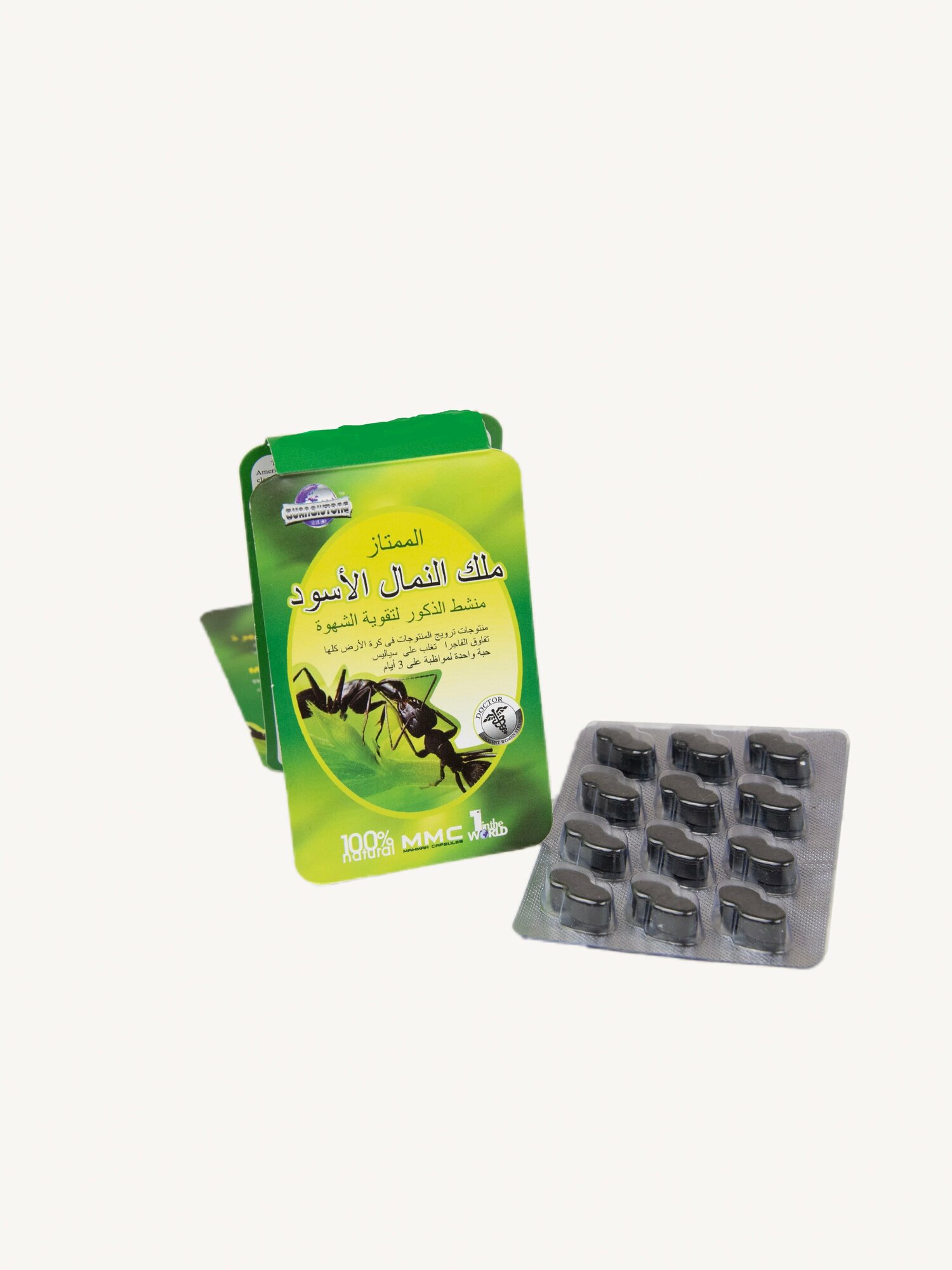 фото Супер черный королевский муравей, Super Black Ant King, мужская виагра,12 таблеток