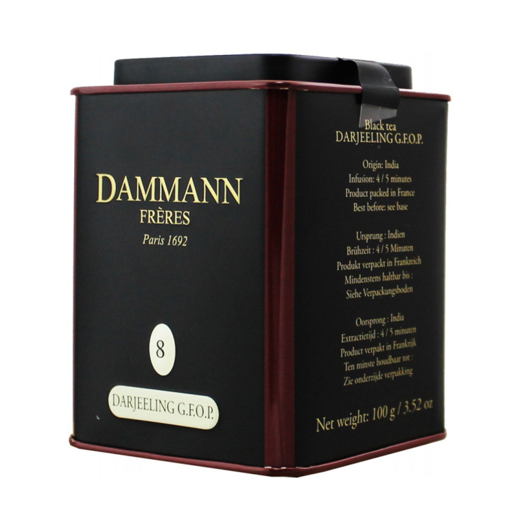 Черный плантационный чай Dammann Darjeeling G.F.O.P. (Дарджилинг Г. Ф. О. П.) 100 г ж/б
