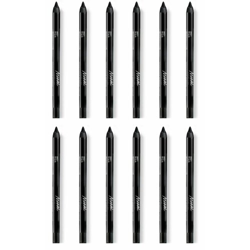Marvel Cosmetics Карандаш для глаз водостойкий W01 black, 12 шт
