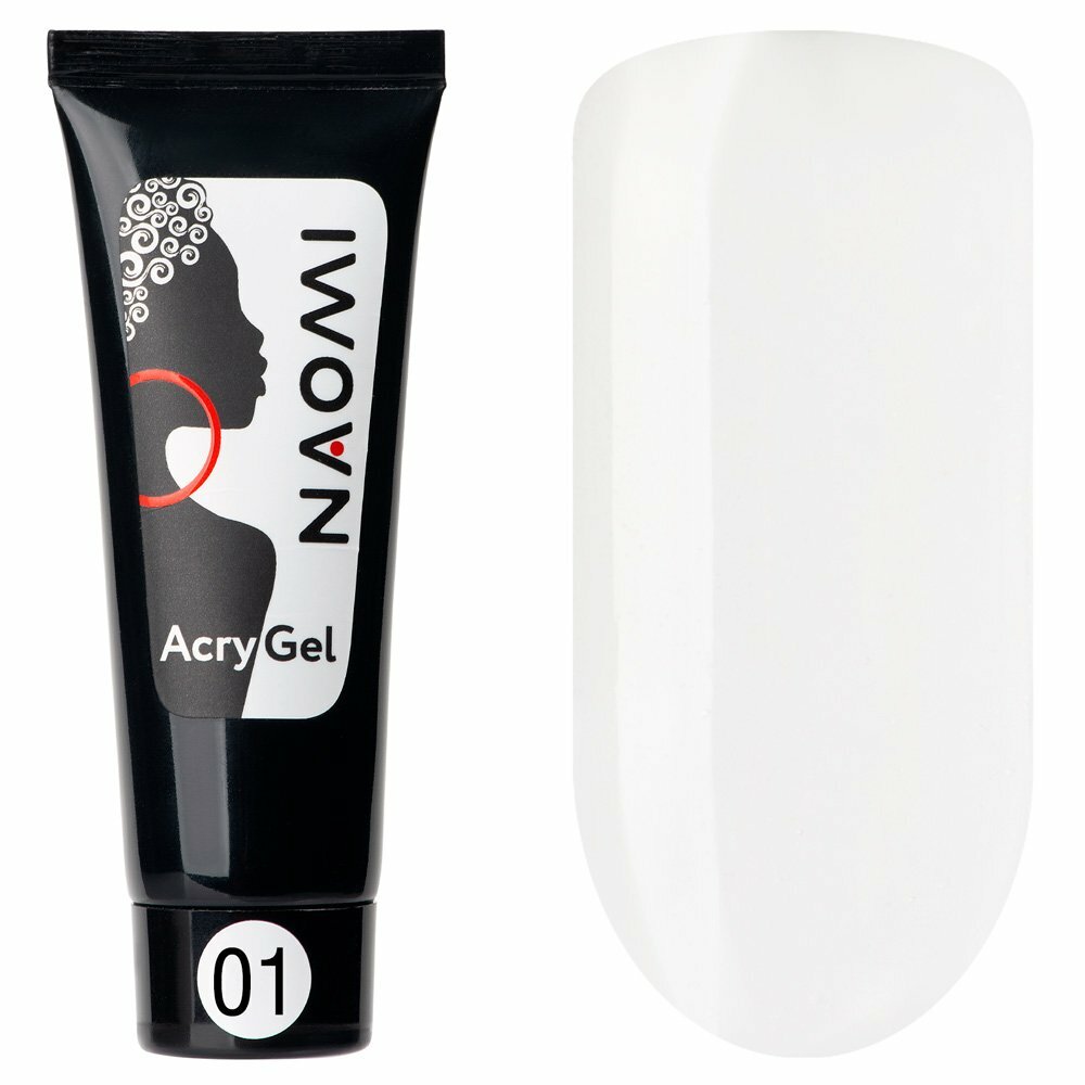 Naomi AcryGel, 15гр (в тубе) NEW 01 Прозрачный