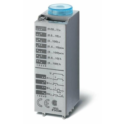 Таймер миниатюрный мультифункциональный AI DI SW GI монтаж в розетку 240В AC 2CO 10А регулировка времени 005с100ч IP40 в комплекте металлич клип 7145₽