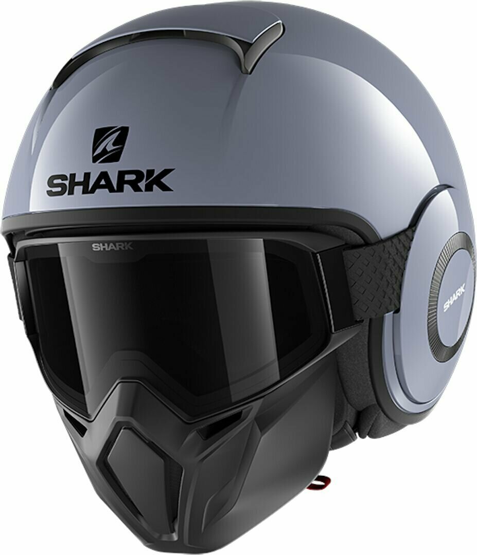 Мотошлем открытый SHARK STREET DRAK BLANK Nardo Gray, S