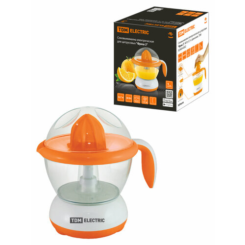 Соковыжималка электрическая для цитрусовых Фреш 2 40 Вт 07 л оранжевая TDM 1854₽