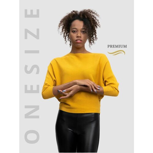 фото Свитер rm shopping, размер onesize, желтый, горчичный