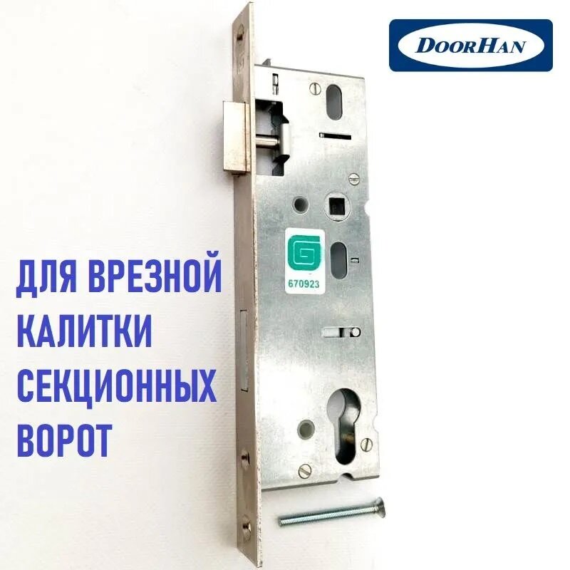 LockProfiG замок врезной калитки секционных ворот DOORHAN