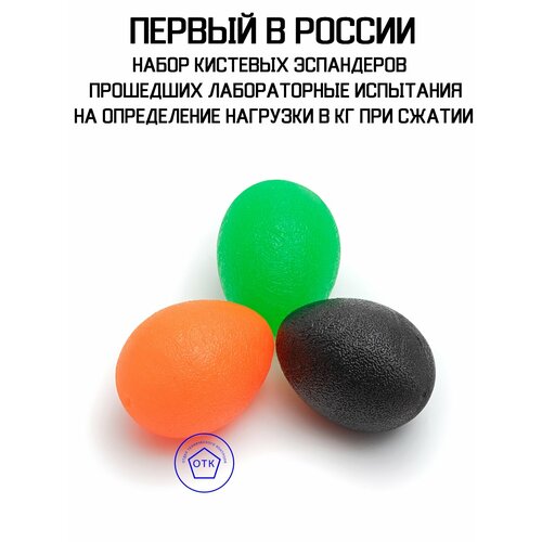 Эспандер кистевой Яйцо силового диапазона 15-104 кг силиконовый 1090₽