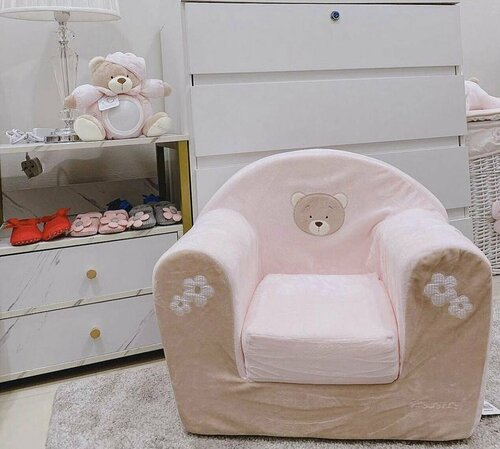 Кресло детское Мишка Ми розовое