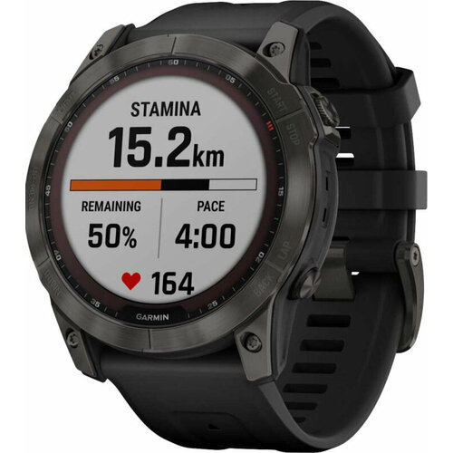 Garmin Fenix 7X Sapphire Carbon Gray Silicone Band 11060000₽