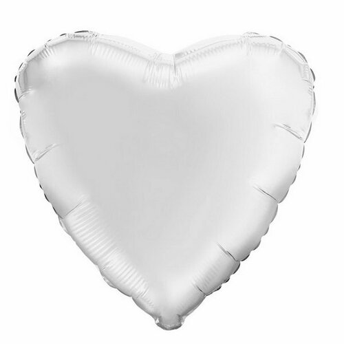 Набор фольгированных шаров 19"Сердца", белый, 25 шт.
