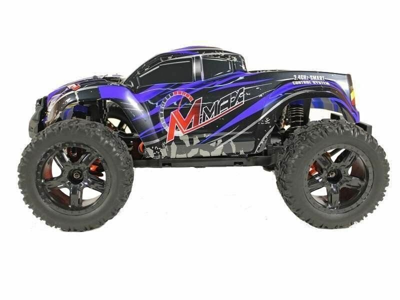 Радиоуправляемая машина монстр Remo Hobby MMAX UPGRADE 4WD RTR 1:10 2.4G - RH1035UPG-BLUE — фото 1