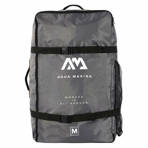 Рюкзак для переноски каяка, каноэ, байдарки Aqua Marina Zip Backpack for 2/3-person kayak цвет серый, габариты 80x45x30 см (B0303639) рюкзак для каяка aqua marina zip backpack for tomahawk цвет черный габариты 100x60x26 см b0302975