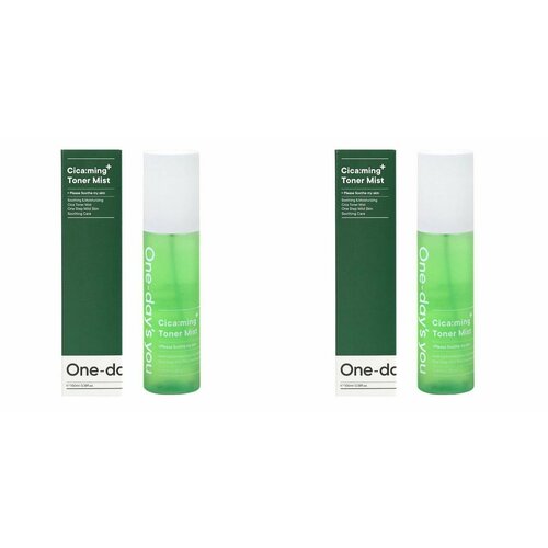 One-day s you Тонер-мист для лица Cicaming Toner Mist, с центеллой, 100 мл, 2 шт