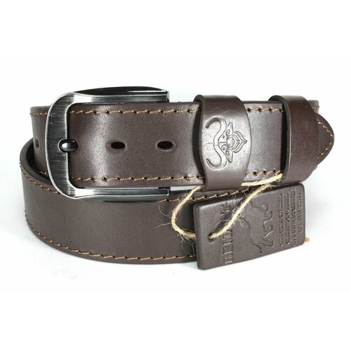 фото Ремень remart, размер 120, коричневый