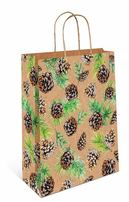 Пакет подарочный АВ 26х32 крафт