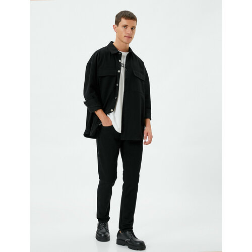 фото Джинсы koton, размер 29/30, черный