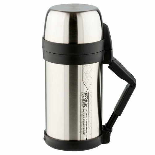 Термос Thermos FDH Stainless Stel Vacuum Flask, 1,4 л, стальной/черный