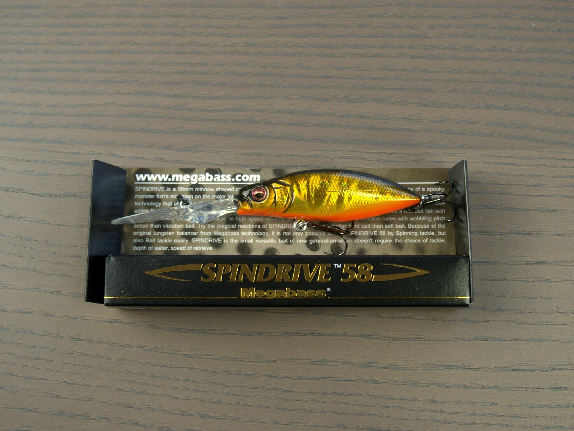 Воблер Megabass Spin Drive 58F GG Kinkuro