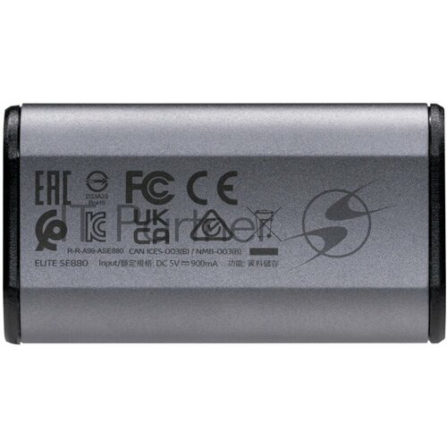 Накопитель SSD A-Data USB-C 500Gb AELI-SE880-500GCGY SE880 2.5 серый adata ssd накопитель usb3 2 2tb ext aeli se880 2tcgy adata