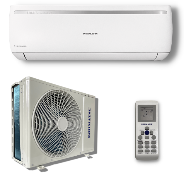 Сплит система ISHIMATSU OSAKA AVK-18I Wi Fi DC INVERTER (55 кв. м) Кондиционер ISHIMATSU OSAKA инвертор 18 А++! Сборка AUX! Golden Fin, I Feel