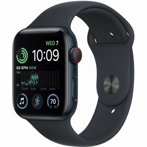 Умные часы Apple Watch Series SE Gen 2 40 мм Aluminium Case Sport Band ML Midnight темная ночь 30297₽