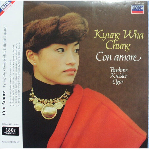kyung wha chung виниловая пластинка kyung wha chung beethoven violin concerto Виниловая пластинка Kyung Wha Chung: Con Amore / Brahms Kreisler Elgar. 1 LP