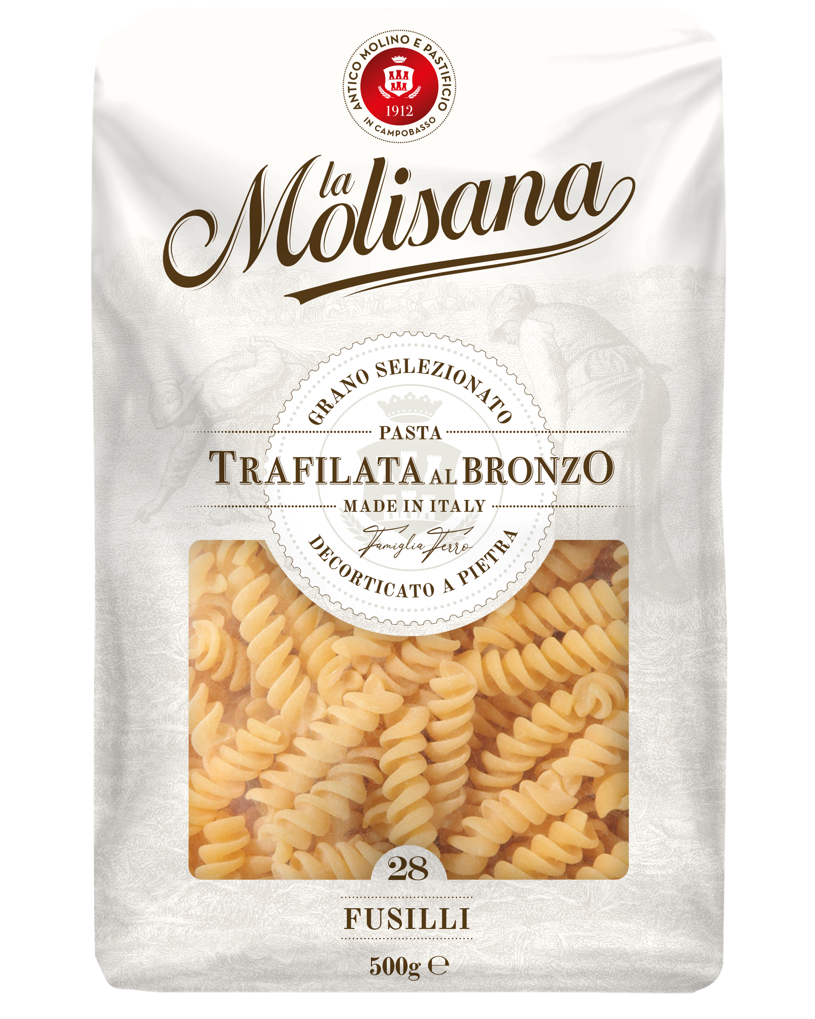 Макаронные изделия La Molisana Fusilli Спирали из твёрдых сортов пшеницы № 28, 500 г