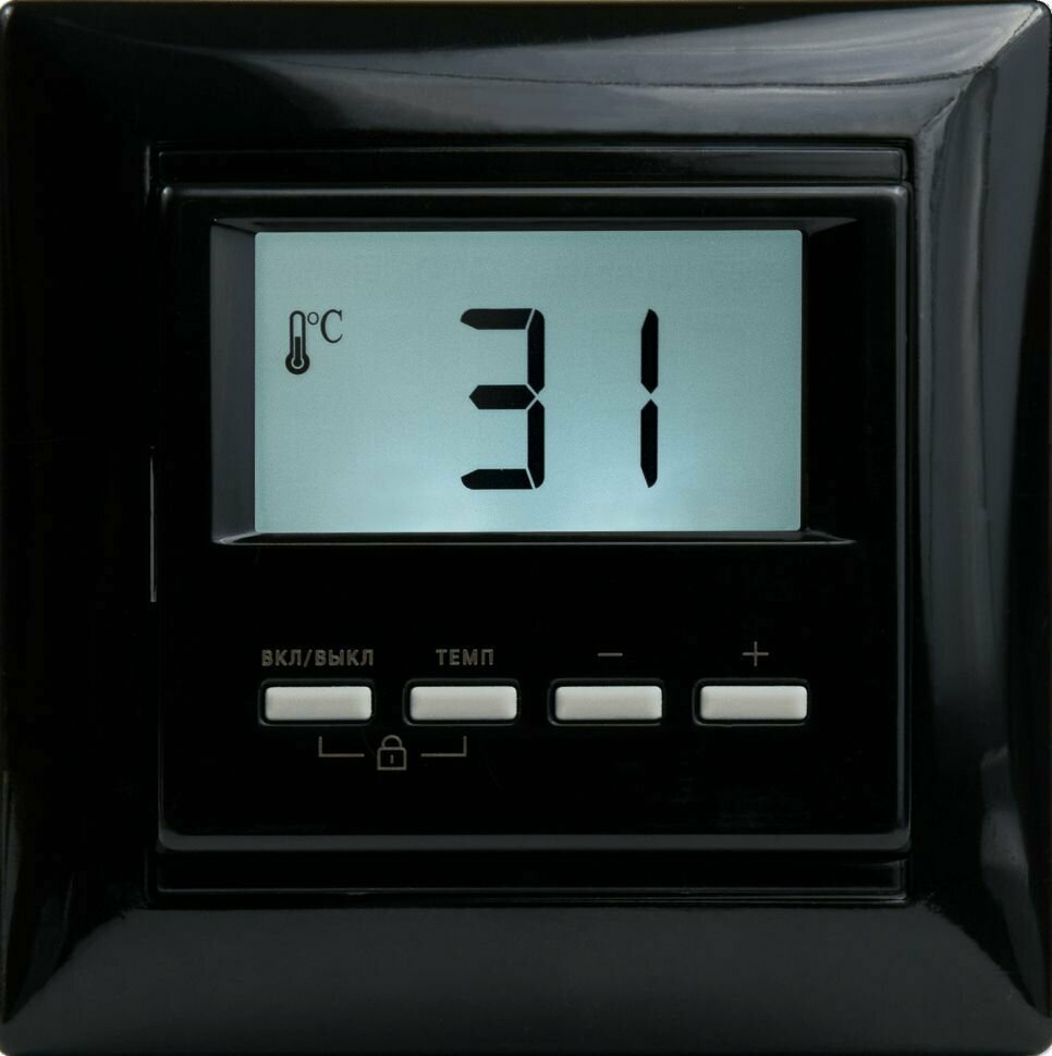 Терморегулятор/термостат SPYHEAT NLC-511 с ЖК дисплеем, черный