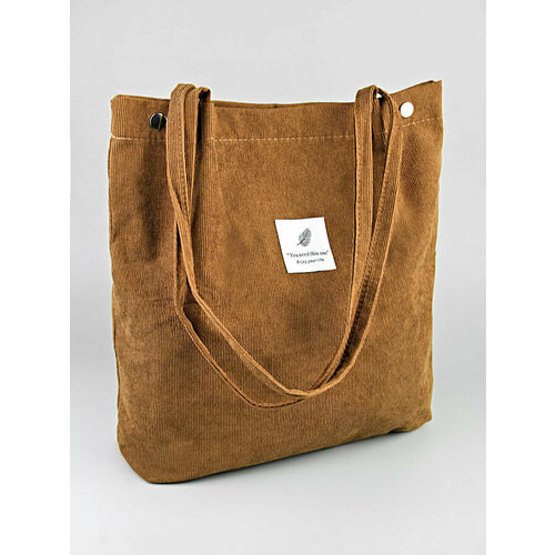 фото Сумка шоппер lotoc r1zenbag, фактура матовая, коричневый