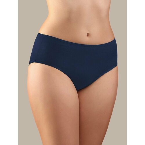 фото Трусы senso классическая модель женских трусов из хлопка с высокой посадкой!, размер 50, синий
